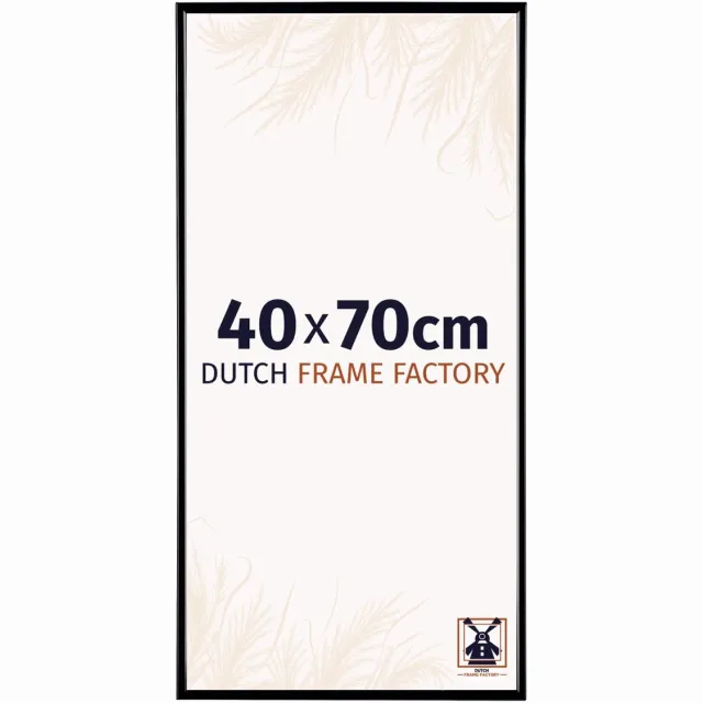 Dutch Frame Factory Fotolijst 40x70 cm - Kunststof - Zwart Hoogglans - Easy