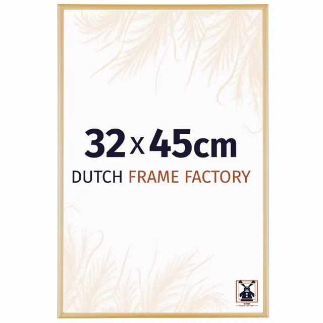Dutch Frame Factory Fotolijst 32x45 cm - Aluminium - Goud Vintage - Kampen
