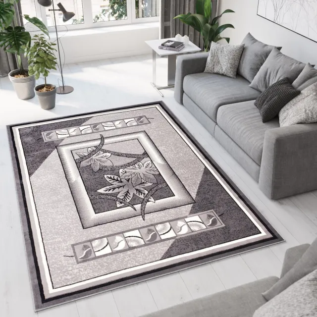 Tapiso Dream Vloerkleed Grijs Abstract Laagpolig Woonkamer Tapijt Maat- 140x200 Grijs 14