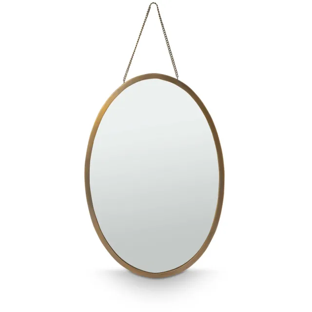 vtwonen Spiegel Ovaal - Metaal - Goud - 40x60 cm