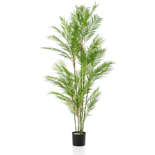 Green Harmony Plants Kunstplant - Chamaedorea Elegans - Bergpalm - 180 cm Bruin