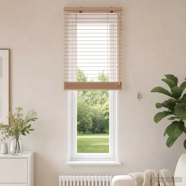 vidaXL Venetiaanse jaloezie Eiken Look 65 x 130 cm 35 mm Bruin
