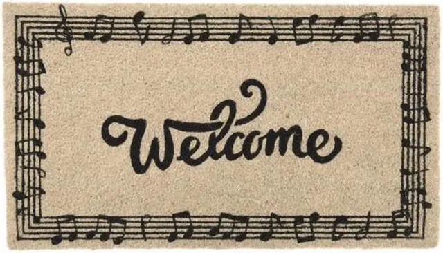Fisura Deurmat Welcome 70 X 40 Cm Kokosvezel Naturel/zwart