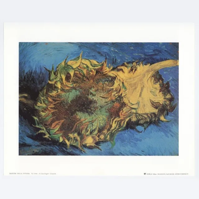 Catch Projecten Mini kunstposter - Zonnebloem - Vincent van Gogh - 24x30 cm Multicolor