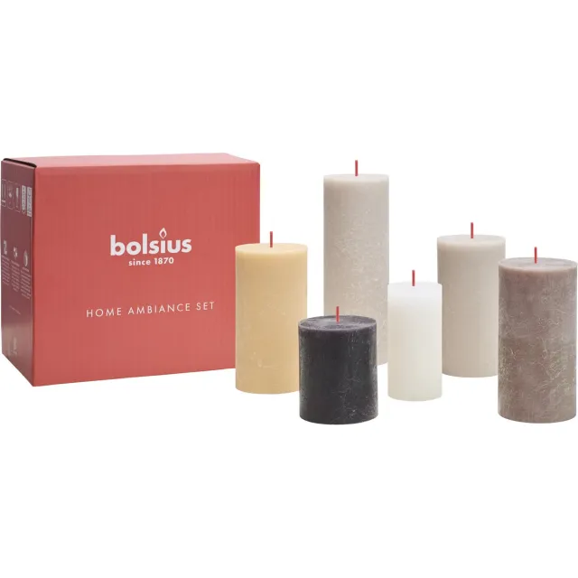 Bolsius Rustieke Kaarsen Set - New Neutrals