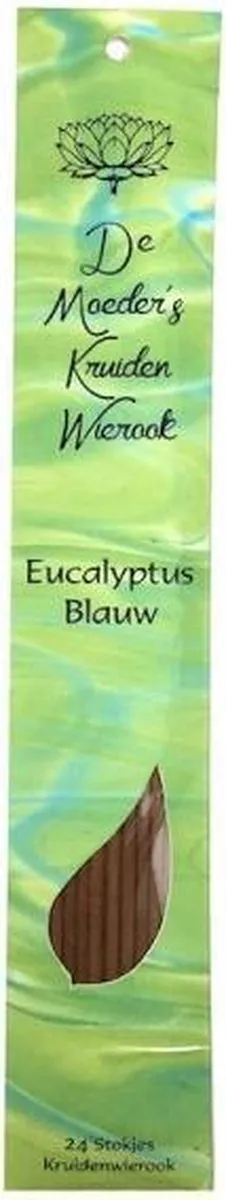 De Moeder's Geuren Wierook Eucalyptus Blauw - De Moeders Geuren - 24 Stokjes Kruidenwierook bruin