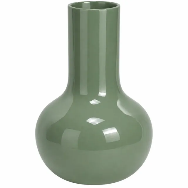 Vase The World Vaas Seim | Small | Pastel Groen - Pastel Green | Mondgeblazen glas | Ø25,5 x H37 cm
