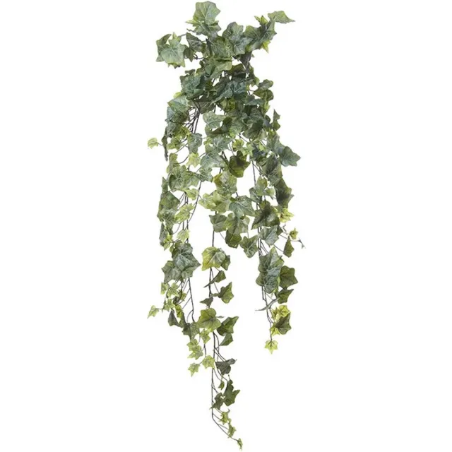 Louis Maes kunstplant met blaadjes hangplant Klimop/hedera - groen - 105 cm - Klimplanten