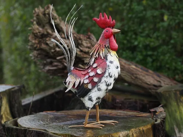 Bronzartes Tuinbeeld - Haan - 52 cm hoog Overige kleuren