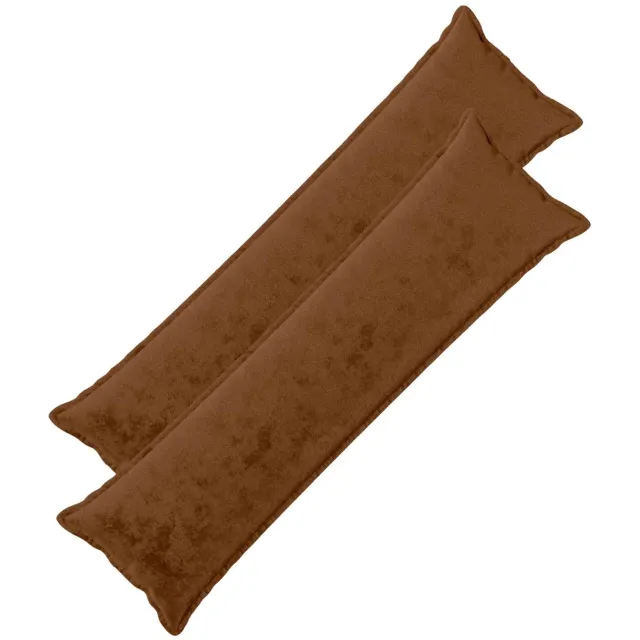 vidaXL Dekenkussen - 2 - st - HOUTEN - Lichtbruin - 40 - x - 145 - cm - Flanel Licht Bruin