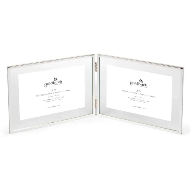 Goldbuch Dubbele Fotolijst Loft – 2* 15x10 cm – Zilver