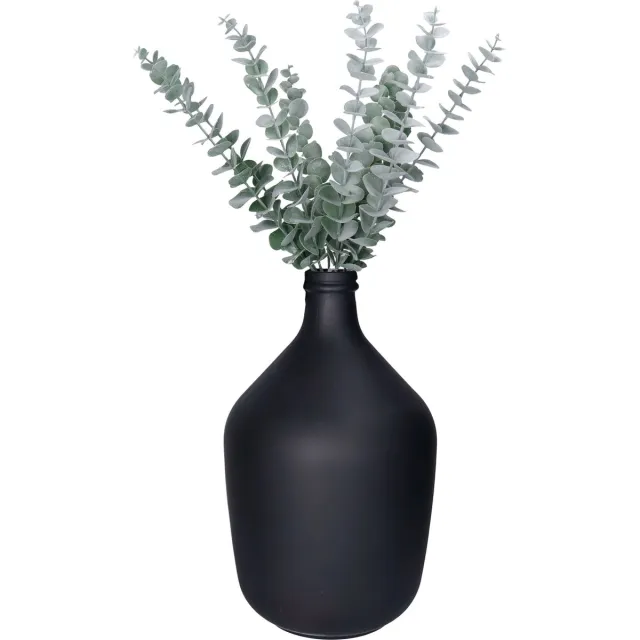 Bellatio Design Kunstplant takken Eucalyptus Cinera - 3x - 60 cm - 3 takken - kunst bladgroen - decoratief - zijdebloemen