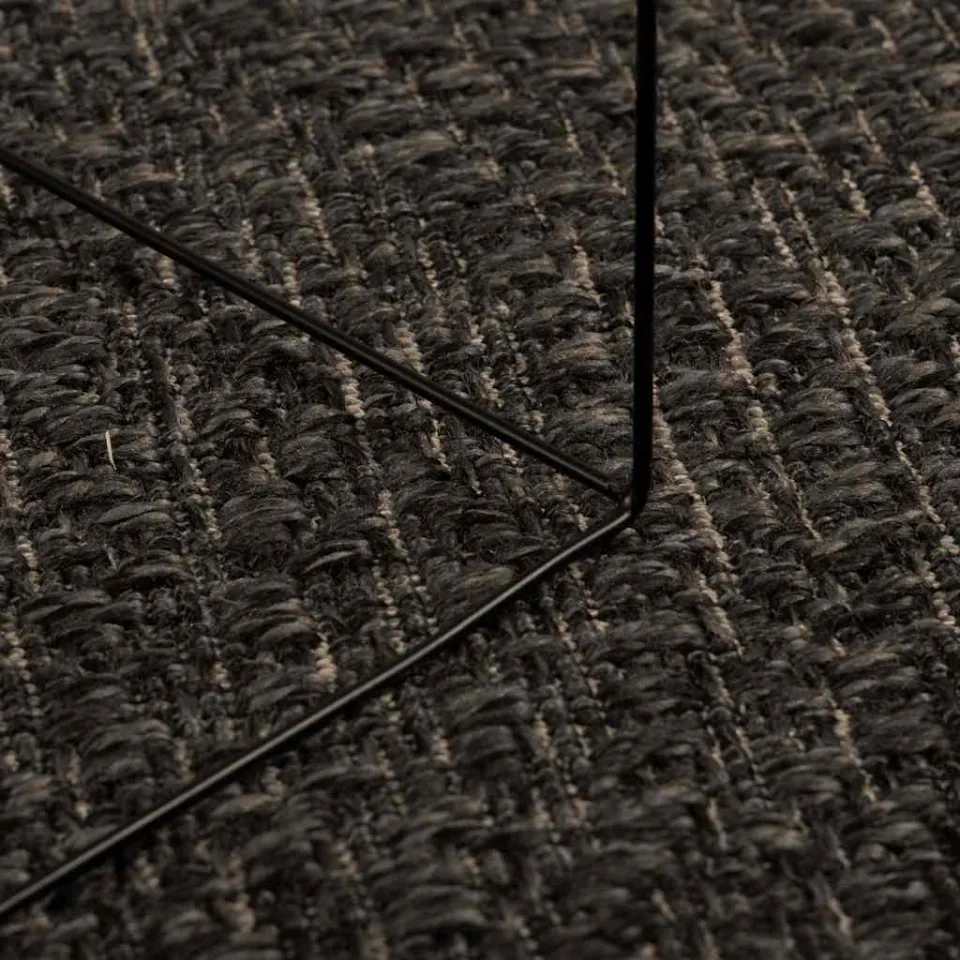 vidaXL Vloerkleed ZIZUR binnen en buiten 160x230cm jute look antraciet, foto 4