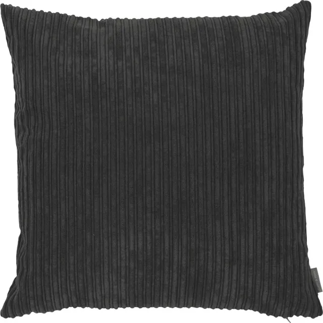 Mars & More Duke Velvet Rib - kussen donkergrijs - 45 x 45 cm