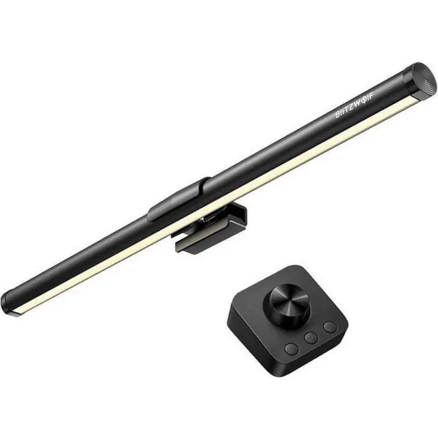 BlitzWolf BW-CML5 - Monitorlamp – Draadloos Dimbaar – Kleuren Temperatuur Instelbaar Zwart