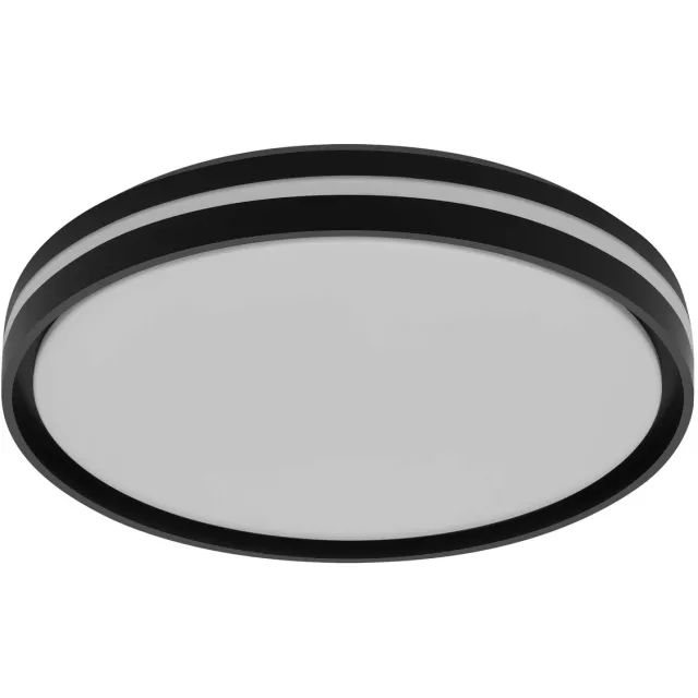 Osram ORBIS Noemi LED Plafondlamp 480mm, 36W, 3000K warm wit, Click-DIM, Zwart, Metaal met Plastic ring