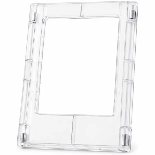 SWGOTA Transparante magnetische fotolijst voor koelkast, voor foto's van 54 x 86 mm, lijstformaat 65 x 88 mm, ABS, zonder foto