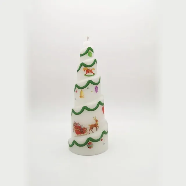 Van Licht Kerstkaars Spiraal wit