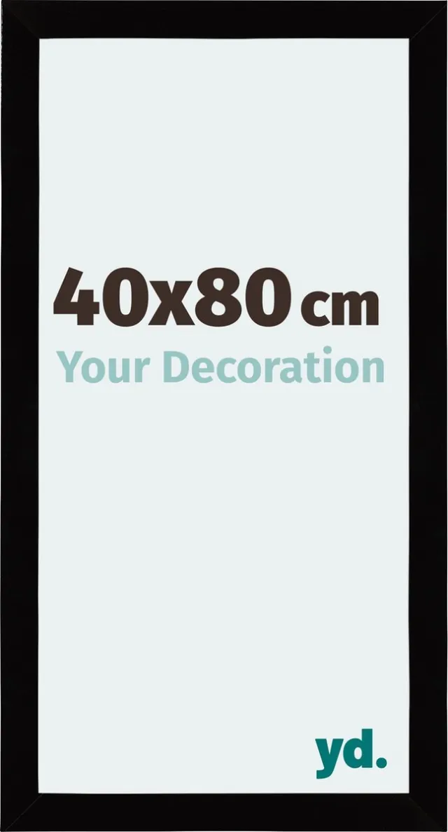 yd. Your Decoration - Fotolijst 40x80 cm - MDF - Zwart Hoogglans - Mura