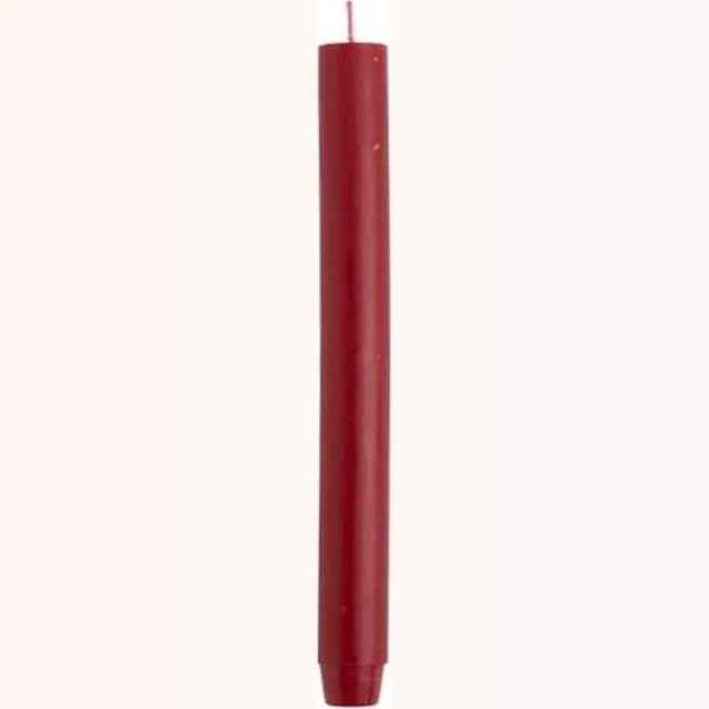 Rustik Lys Dinerkaarsen XL - Pak van 20 Stuks - Antiek Rood - 2,6 x 30 cm
