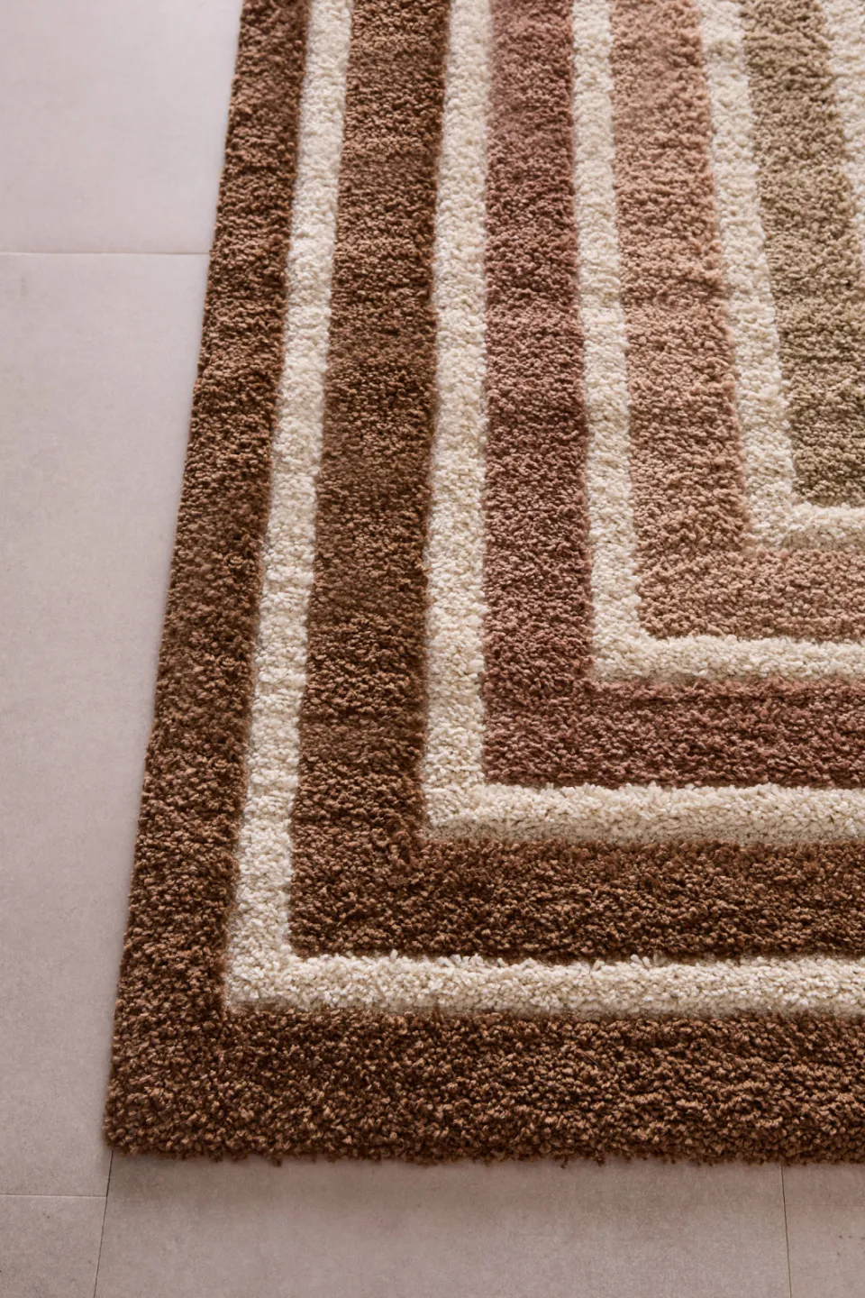 NOUS Living Embrace vloerkleed bruin, foto 4