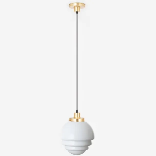 Coloured by Art Hanglamp aan snoer Citrus Small 20's Messing - Art Deco Trade