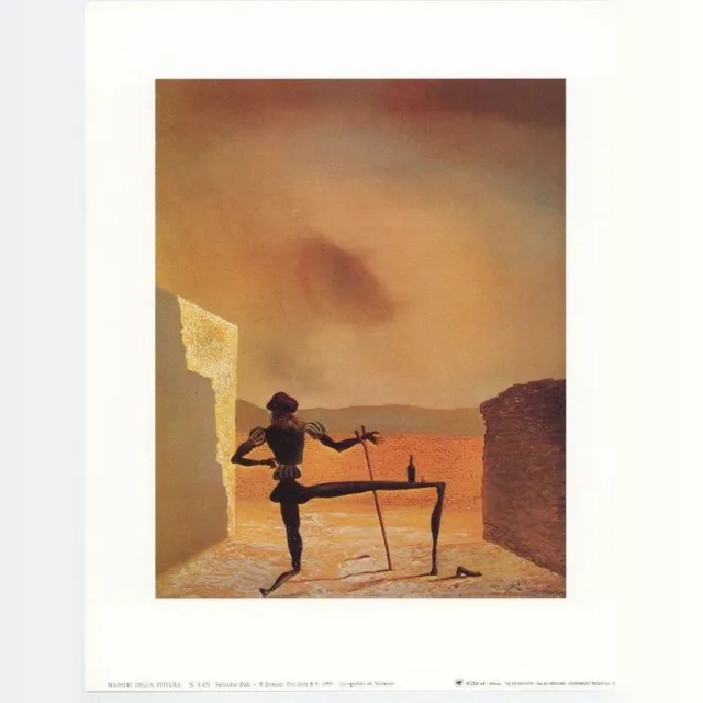 Catch Projecten Mini kunstposter - De geest van Vermeer - Salvador Dalí - 24x30 cm Multicolor