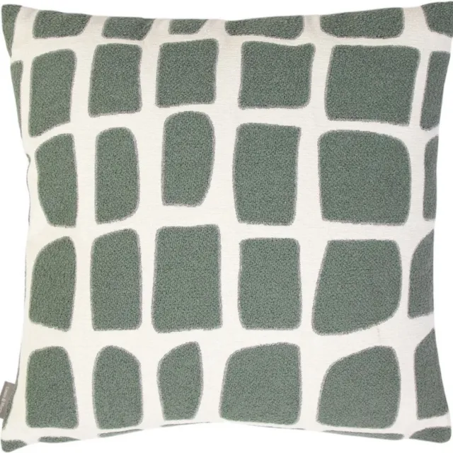 Mars & More Doby - chenille kussen thijm groen - 45 x 45 cm