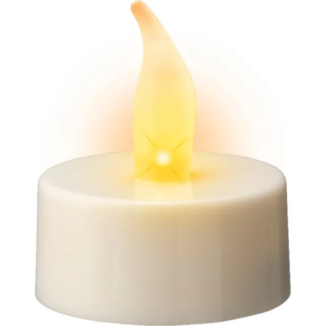 Lumineo LED waxinelichtjes - 24x st - wit -met afstandsbediening