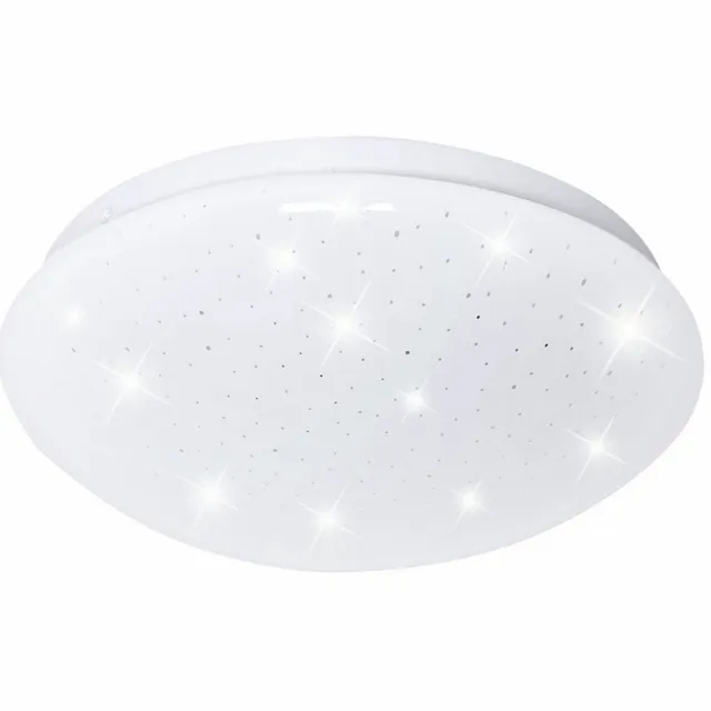 V-TAC LED plafondlamp Plafondlamp Woonkamerlamp rond wit met ster effect, metaal kunststof, 1x LED 8W 560 lm warm wit, DxH 21,5x7,8 cm