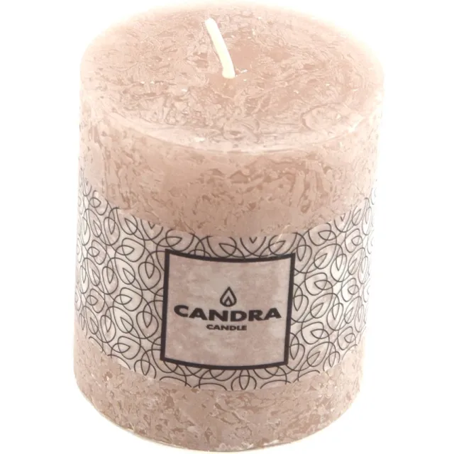 Candra Geurloze Bruine Kaars van 30 Branduren (8 x 7 cm)