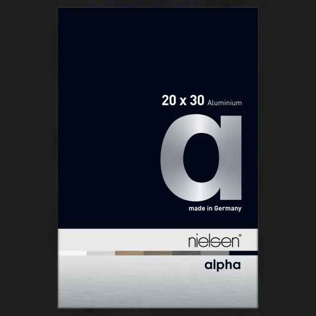 Nielsen Alpha Aluminium Fotolijst Black Matt 20x30cm Matzwart