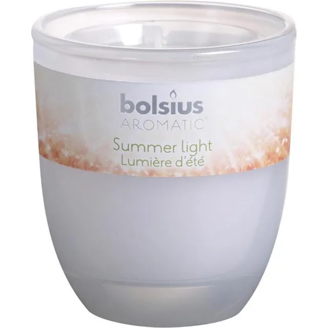 Bolsius Aromatic Geurkaars In Glas - Summer Light wit