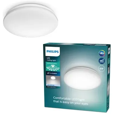 Philips Plafondlamp Moire Koelwit ⌀22cm 6w