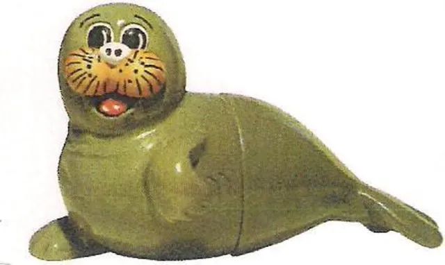 Green Emma memo- fotohouder magneet zeehond grijs