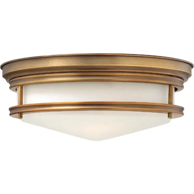 Hinkley LED Plafondlamp Hadley | 3X E27 Max 40W | IP44 | Dimbaar | Brushed Bronze Geen