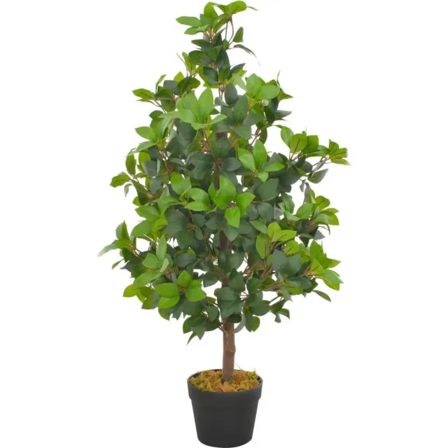 vidaXL Kunstplant - met - pot - laurierboom - 90 - cm - groen