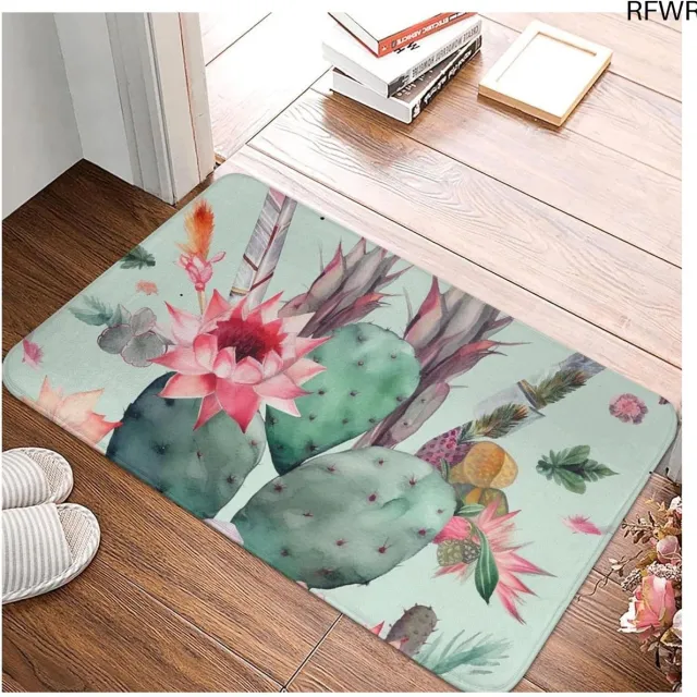 RFWR Chique Deurmat 40 x 60 cm met Exotisch Cactus Patroon voor Binnen en Buiten Deurmat 1028