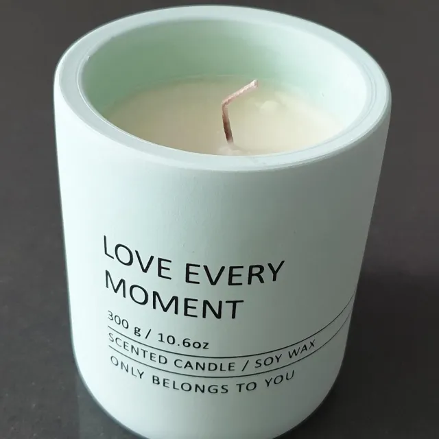 Petasos Geurkaars - Scented Candle - Vanilla - 9 x 10.5cm - Groen