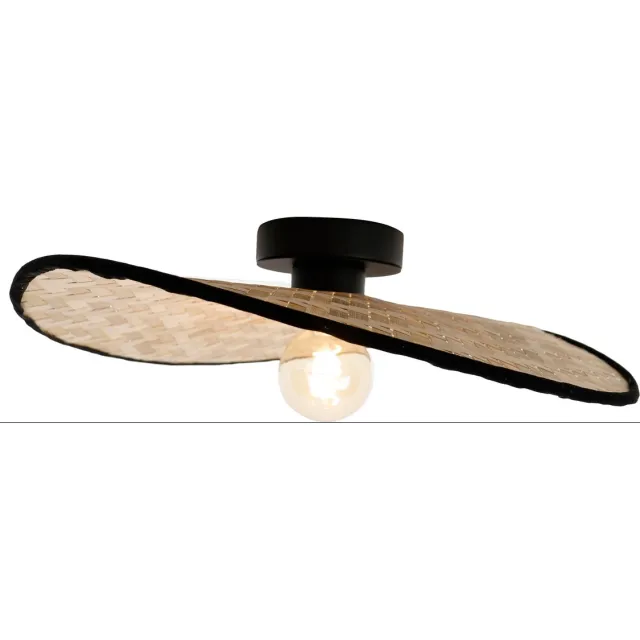 Eglo Marywell Plafondlamp - E27 - 50 cm - Zwart/Bruin - Hout