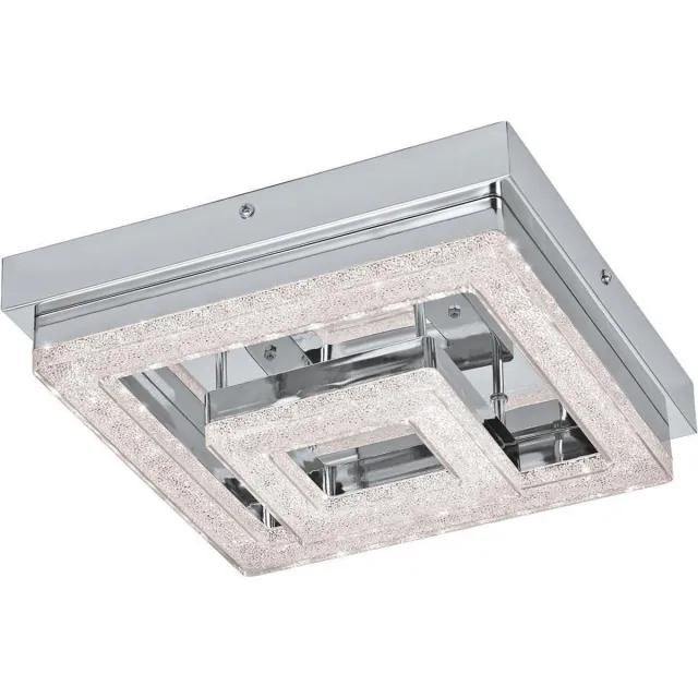 EGLO Fradelo Plafondlamp - LED - 26 cm - Chroom Chroom, Helder