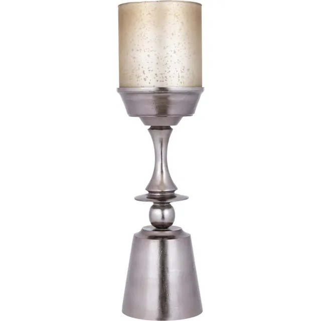PTMD Eliviana Brass Casted Alu Stormlight Beige Glass