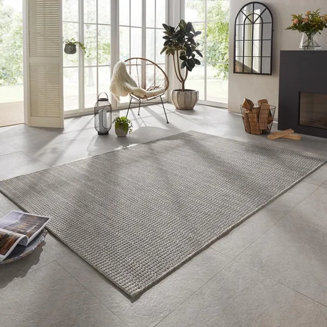 Elle Decoration Binnen & buitenkleed - Dreux grijs 80x150
