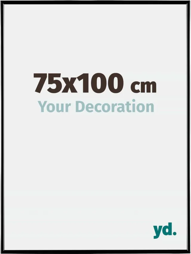 yd. Your Decoration - Fotolijst 75x100 cm - Kunststof - Zwart Hoogglans - Evry