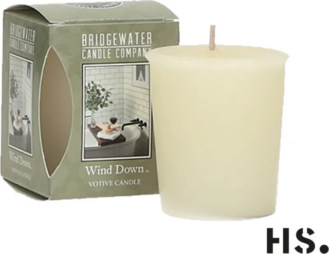 Bridgewater Wind Down Votive - Geurkaars - Bridgewater 3 stuks Offwhite