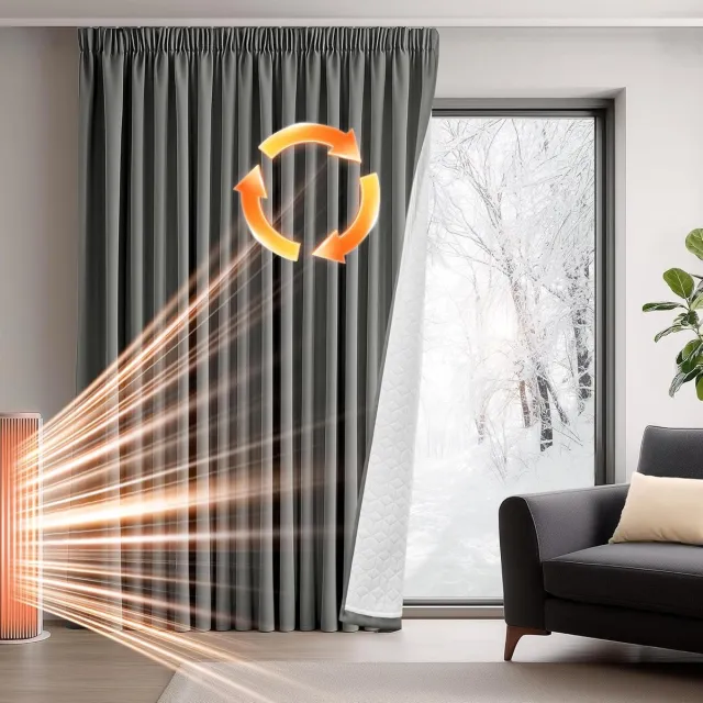 Famanu Verduisterende Gordijnen met Stroken - Dikke Gordijnen voor Woonkamer - Thermisch Isolerend - Voor Deuren - Kamerafscheiding - 140×245 CM - Gris claro - 1 Stuk lichtgrijs