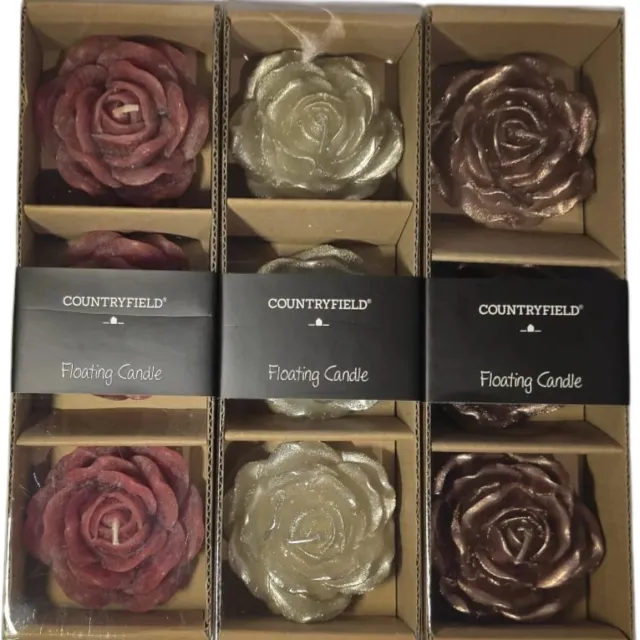 Countryfield Drijfkaarzen roos koper, zilver, rood (set 3) - Countryfield