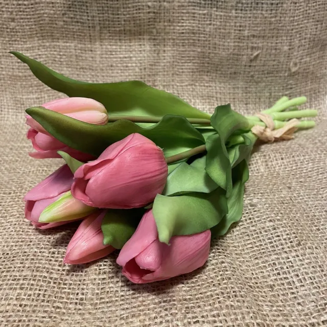 KNUS Lifestyle Kunstbloem Tulp - Lilac Paars - Real touch tulpen - 30 a 31 cm - Boeket - Kunstbloemen - Kunst bloem - Sally - Lila Lilac Purple Pink - Interieur - Sfeer - Voorjaar - Pasen - Paasdecoratie - Bloemen - Moederdag - Oma - Decoratief - Deco - Decoratie