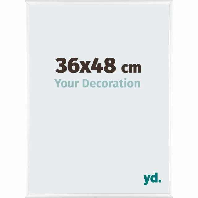 yd. Your Decoration - Fotolijst 36x48 cm - Aluminium - Wit Hoogglans - Kent
