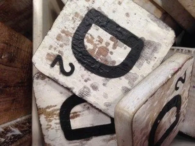 Thils Living houten letters & tekens Scrabble Letter D Multi / naturel